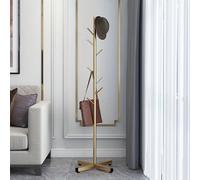 Porte-manteau en métal autoportant avec crochets en forme de branche, facile à assembler, léger, robuste et durable. Convient pour les entrées, les salons et les chambres à coucher, il peut être utili