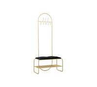 Porte manteau en métal avec banc intégré 80 x 38.5 x 180 cm.