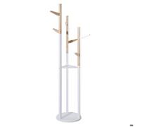 Porte-manteau enfant bois blanc 30x135cm - Atmosphera createur d'interieur