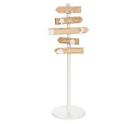 Porte-manteau enfant pancarte blanc H115cm - Atmosphera Créateur d'intérieur
