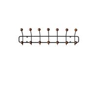 Porte-manteau Horizontal Maze Bill Noir/bois de Frêne