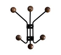 Maze Patère Bill XS Noir-marron foncé