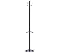 Porte-Manteau Moderne en Métal Peint sur Pied 180 cm avec Bac Porte-Parapluies N