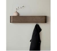 Porte-Manteau Mural Bois | Design Moderne avec Crochets Muraux Cachés | Panneau en Placage de Bois Massif