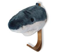 Porte manteau mural en acrylique 26 x13 cm requin collection SOFT ANIMAL bleu