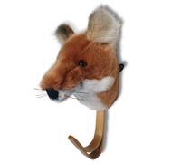 Porte manteau mural en acrylique 26x13 cm renard collection SOFT ANIMAL orange