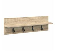 vidaXL Porte-Manteau Mural Chêne Sonoma 60 x 10,5 x 18 cm, Support Manteaux Tendance, Rangement Mural Pratique, Style Épuré pour Votre Hall, Accroche Éfficace