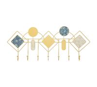 Porte-manteau mural en métal multicolore, 67 x 4,5 x 27,5 cm