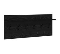 Porte-manteau mural moderne - vidaXL - Chêne noir - Bois multicouche - 100x40x12 cm - Crochets polyvalents