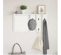 Porte-manteau mural - VIDAXL - Vidaxl Porte-manteau mural - Bois d'ingénierie - Blanc - 85 x 10 x 45 cm