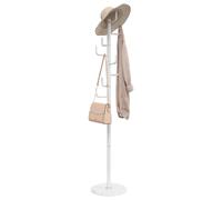 vidaXL Porte-manteau sur pied Moderne Blanc 183 cm – Fer enduit de poudre