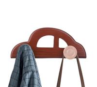 Porte-manteau pour - Bois Métal Grand 9x4x1 pouces | Cintre robuste en forme de voiture en bois avec broches décoratives pour véhicules, rangement sac à dos, suspension serviette |