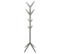 Porte-manteau sur 4 pieds en MDF avec 8 accroches - Gris taupe