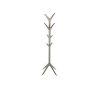 Porte-manteau sur 4 pieds en MDF avec 8 accroches - Gris taupe