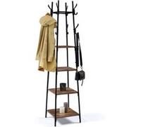 IDMarket Porte-manteau TIANO design industriel Noir