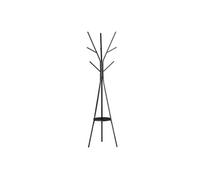 Porte-manteau - HOMCOM - trépied contemporain branches étagère 9 patères vestiaire - métal - 45x45x180cm - noir