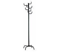 Porte manteaux en tube d'acier Coloris Noir, Dim : L47 x P47 x H180 cm --