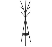 Porte-manteaux métal et bois noir