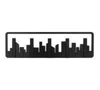 Umbra – Portemanteau mural Skyline – 5 crochets en plastique moulé – Noir