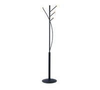 MAUL Porte-manteaux MAULaura 4 patères acier laqué & hêtre 180 cm noir