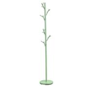 IDIMEX Porte-Manteaux ZENO Portant à vêtements sur Pied en Forme d'arbre avec 6 Crochets sur différentes hauteurs, en métal laqué Vert
