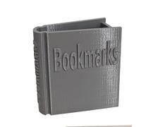 Porte-marque-pages en forme de livre pour la maison, le bureau, les signets, ornements, cadeau pour amis, boîte de rangement personnalisée pour marque-page (foncé)