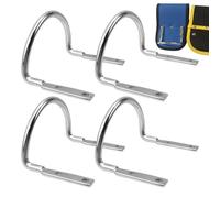 Porte-marteau pour ceinture | Porte-marteau en forme de U - Accessoires de jardinage en acier pour le travail du bois, maillet, hachette, perceuse, lampe de poche, clés à mesurer, pelles, plombiers