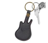 Porte-médiator de basse, porte-médiator de guitare porte-clés,Boîte à plectres de guitare avec organisateur de médiator de basse à anneau | Organisateur de clés en forme de en cuir PU, accesso