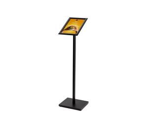 Porte-Menu dessin Standard Plaque Acier A4 Coins en Onglet 25 mm Noir