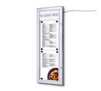 Porte-menu Extérieur Logo / LED LED 2 x A4 Portrait