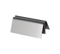 Porte-menu inox triangulaire (H)30 x (L)80 x (P)50 mm