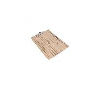 Porte-menu plaque effet bois clair - A5 - - Bois