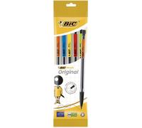 Porte-mine HB 0,7 mm - BIC - Lot de 5 - Matic Classic - Mine HB - Pointe fine 0,7 mm - Corps transparent noir
