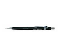 Porte-mine pentel p200 0.5mm embout et agrafe métalliques canon fixe longueur 4 mm gomme rechargeable corps noir