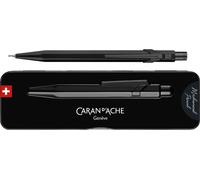Porte-mines CARAN D'ACHE 844 Black Code, 0,7 mm, noir corps hexagonal en aluminium, finition chromée noire mate, - 1 pièce (844.496)