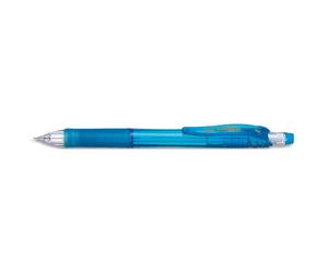 Porte-mines pentel energize canon fixe mine 0,7mm grip caoutchouc gomme avec capuchoncorps coloris bleu translucide