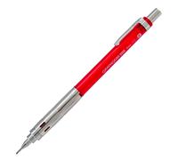 Porte-mines pentel graphgear 300 canon fixe 4mm mine 0,9mm grip metal gomme avec capuchoncorps metal coloris rouge