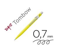 Porte-mines tombow monograph 0,7mm rechargeable gomme telescopique interchangeable coloris corps jaune fluo