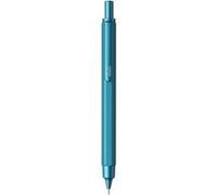 RHODIA 9396C - Portemine scRipt Corps Hexagonal en Aluminium Brossé - Turquoise - pour Mines Graphite Standards 0,5 mm, Canon en Acier Rétractable, Gomme Sous le Poussoir - Collection scRipt