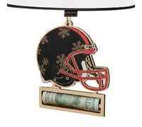 Porte-monnaie casque de football en bois - Casque en bois, décoration pour la maison, porte-monnaie artisanaux pour Noël, pour Thanksgiving, Nouvel An, Fête, Enfants, Adultes, Famille, Amis, Maison et