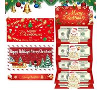 Porte-monnaie de Noël - Porte-monnaie de Noël - Porte-monnaie - Porte-monnaie portable à 6 fentes pour hommes, femmes, filles, adolescents, mari, fils, fille, amis de famille, fournitures de fête