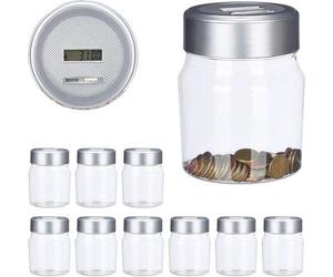 Porte-monnaie numérique avec compteur - Porte-monnaie transparent pour pièces et billets, cadeau idéal