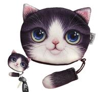 Porte-Monnaie pour pièces de Chat avec Fermeture éclair - Sac de