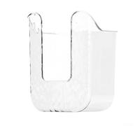 Porte-mouchoirs mural gris transparent pour salle de bain et cuisine, matériau animal domestique, solution de rangement peu encombrante (blanc transparent)