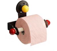 Porte-mouchoirs robuste à ventouse pour surfaces de salle de bain offrant une tenue fiable sans fixation permanente (noir)