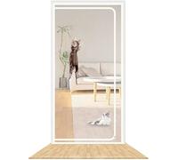 Porte Moustiquaire For Animaux De Compagnie 90*200Cm Fermeture À Glissière Pleine Bande Fermeture À Glissière Renforcée Portes