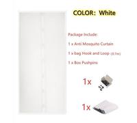 Porte Moustiquaire magnétique - Type 1 - 140 x 240 cm - Blanc - Anti Moustique - Fixation Magnétique