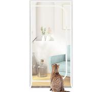 Porte Moustiquaire Renforcée For Chat, Porte Moustiquaire Robuste À L'épreuve Des Animaux De Compagnie Avec Fermeture À Glissière, Empêche Les Chiens Et Les Chats De S'échapper De La Maison(90x220cm)