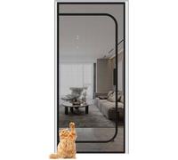 Porte moustiquaire renforcée pour chat - 80 x 210 cm - Moustiquaire pour balcon - Porte moustiquaire pour animaux de compagnie -