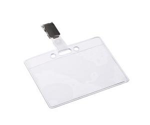 Porte-nom, ouvert en haut, avec clip, 60 x 90 mm